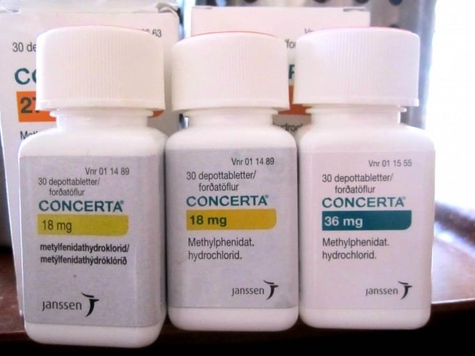 CONCERTA 27MG (Methylphenidate) packaging and bottle