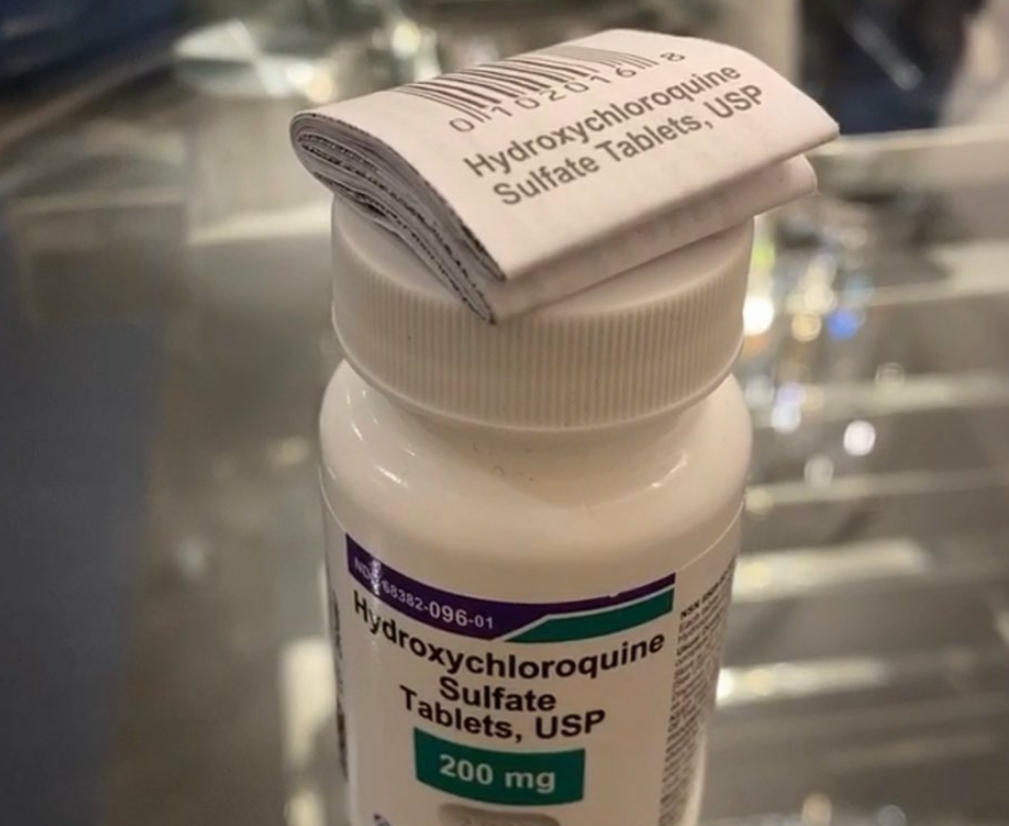 Hydroxychloroquine Sulfate (Plaquenil) 200 mg front view